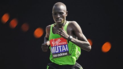 Geoffrey Mutai au marathon de Boston