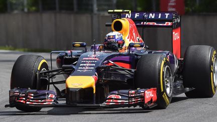 Daniel Ricciardo (Red Bull) signe sa première victoire sur un Grand Prix (NICHOLAS KAMM / AFP)