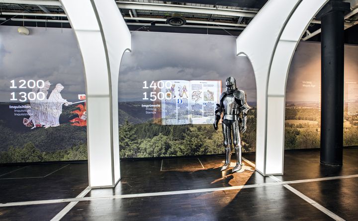 Une armure de chevalier à l'expo "Quoi de neuf au Moyen Âge ?"
 (Ph Levy - EPPDCSI.Com)