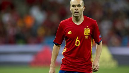 Le milieu de terrain de l'équipe d'Espagne, Andres Iniesta (ANDREW SURMA / NURPHOTO)