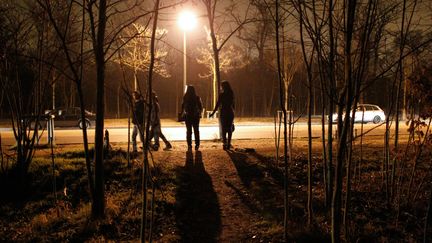 Des prostitu&eacute;es au bois de Boulogne, le 2 mars 2012, &agrave; Paris. (THOMAS SAMSON / AFP)