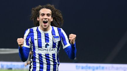 Matteo Guendouzi, lors d'un match en Bundesliga contre le FC Schalke, le 2 janvier 2021. (ANNEGRET HILSE / POOL / AFP)