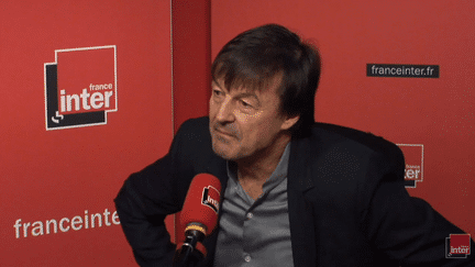 Nicolas Hulot,&nbsp;ministre de la Transition écologique et solidaire, le 13 mars 2018, sur France Inter. (RADIO FRANCE / FRANCE INTER)