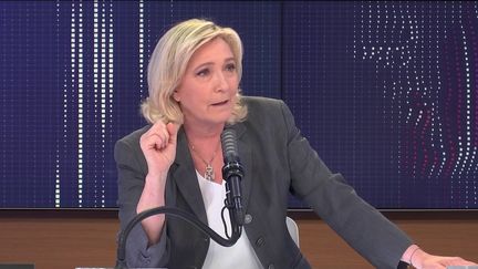 Marine Le Pen, présidente du Rassemblement national, était l'invitée de franceinfo vendredi 26 juin 2021. (FRANCEINFO / RADIO FRANCE)