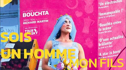 L'affiche de "Sois un homme mon fils" de et avec Bouhta Saïdoun (2021). (DR)