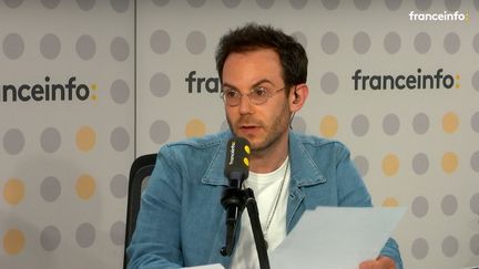 Clément Viktorovitch dans Entre les lignes, sur franceinfo, le 10 mai 2022. (FRANCE INFO / RADIO FRANCE)