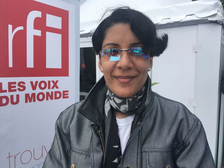 Fatima Al Qadiri au Festival de Cannes 2019. (Jacky Bornet / France Info Culture)