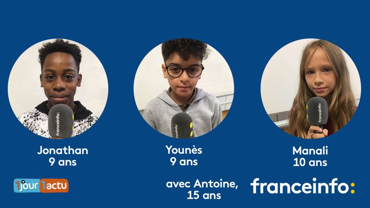 franceinfo junior, une émission en partenariat avec le magazine d'actualités pour enfants 1jour1actu et 1jour1actu.com. (FRANCEINFO / RADIO FRANCE)