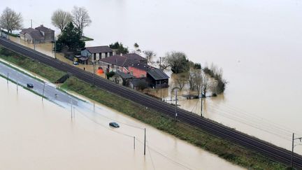 La Garonne est sortie de sont lit, le 4 février. Photo d'illustration. (LAURENT THEILLET / MAXPPP)