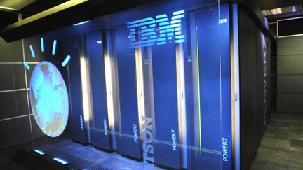 Ordinateur Watson d'IBM, qui peut répondre à des questions formulées dans le langage courant.&nbsp; (MAXPPP)