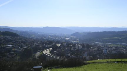 La vallée de l'Ondaine, dans la Loire. (PIERRE TEYSSOT / MAXPPP)