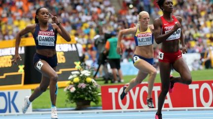 Johanna Danois, 3e de sa série du 200 m  (ALEXANDER NEMENOV / AFP)