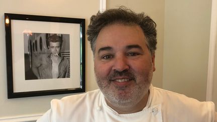 Le chef Mathias Dandine dans son restaurant Le Saint-Estève. (RF/BERNARD THOMASSON)