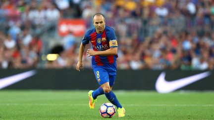 Le capitaine barcelonais Andres Iniesta (MANUEL BLONDEAU / AOP PRESS)