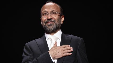 Asghar Farhadi lors de la cérémonie d'ouverture du 75e festival international du film, à Cannes, le 17 mai 2022. (VIANNEY LE CAER/AP/SIPA / SIPA)