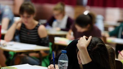 Une épreuve du&nbsp;baccalauréat 2017. (Photo d'illustration) (FREDERICK FLORIN / AFP)