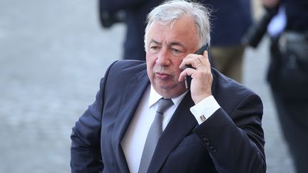 Le président LR du Sénat, Gérard Larcher, le 14 juillet 2018 à Paris.&nbsp; (LUDOVIC MARIN / AFP)