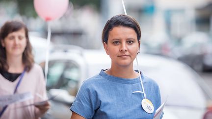 Najat Vallaud-Belkacem, le 3 juin 2017 à Villeurbanne (Rhône). (KONRAD K. / SIPA)