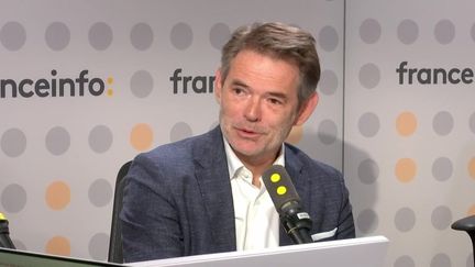 Brice Daumin, directeur général de DAZN France, jeudi 19 septembre 2024 sur franceinfo. (FRANCEINFO / RADIO FRANCE)