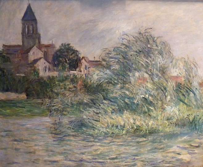 Claude Monet, &quot;L&#039;Eglise et la Seine à Vétheuil&quot;, 1881. Ce tableau qui était dans les mains de l&#039;ex-secrétaire d&#039;Imelda Marcos a été saisi à New York
 (AP/SIPA )