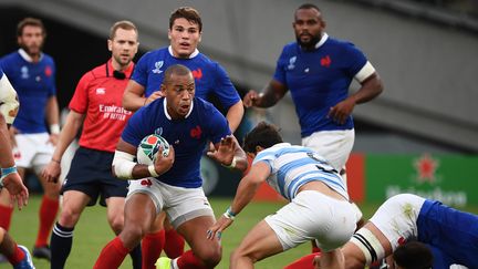 Le trois-quarts Gaël Fickou lors&nbsp;du match France - Argentine, le 21 septembre 2019 à Tokyo (Japon). (FRANCK FIFE / AFP)