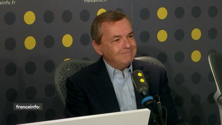 Alain Weill, le PDG d'Altice France, repreneur de L'Express, invité de franceinfo le 28 octobre 2019. (FRANCEINFO /RADIO FRANCE)