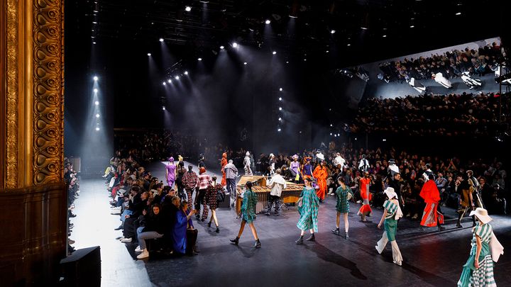 Défilé Issey Miyake automne-hiver 2023-24, à la Paris Fashion week, le 3 mars 2023 (Courtesy of Issey Miyake)