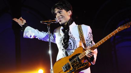 Prince en concert le 11 octobre 2009 au Grand Palais à Paris.
 (Bertrand Guay / AFP)