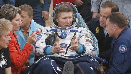 &nbsp; (Gennady Padalka, à son retour sur une steppe aride du Kazakhstan © REUTERS/Yuri Kochetkov)