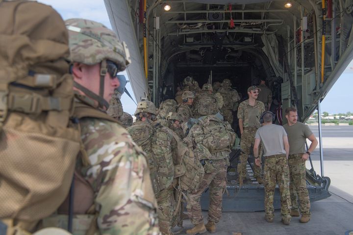 Militaires américains sur la base dite du "Camp Lemonnier" à Djibouti, le 5 janvier 2020 (REUTERS - US AIR FORCE / X80024)