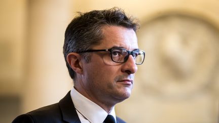 Erwann Binet dans la salle des Quatre Colonnes, à l'Assemblée nationale, le 28 septembre 2016. (MAXPPP)