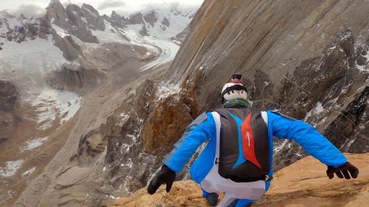 En Patagonie avec les militaires du GMHM et Sylvain Tesson dans le massif du Fitz Roy&nbsp; (THOMAS GOISQUE)