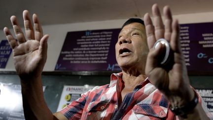 Le président élu des Philippines, Rodrigo Duterte, le 9 mai 2016 à Davao (Philippines). (NOEL CELIS / AFP)