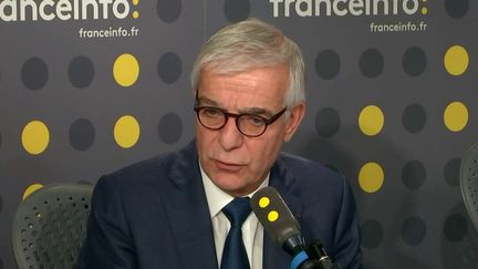 Hervé Maurey,&nbsp;sénateur du groupe Union centriste de l’Eure et président de la commission d’enquête du Sénat, sur franceinfo, mardi 22 octobre. (FRANCEINFO / RADIOFRANCE)