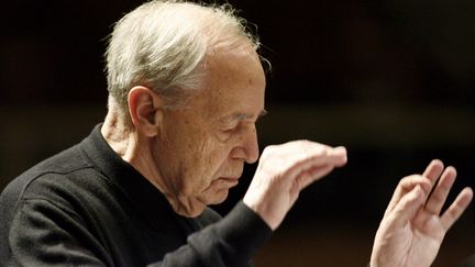 &nbsp; (Le compositeur et chef d'orchestre, Pierre Boulez, ici en 2008, est décédé à l'âge de 90 ans © MaxPPP)