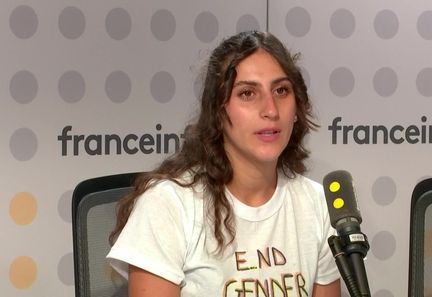 Marzieh Hamidi, taekwondoïste afghane réfugiée en France depuis 2021. (FRANCEINFO / RADIO FRANCE)