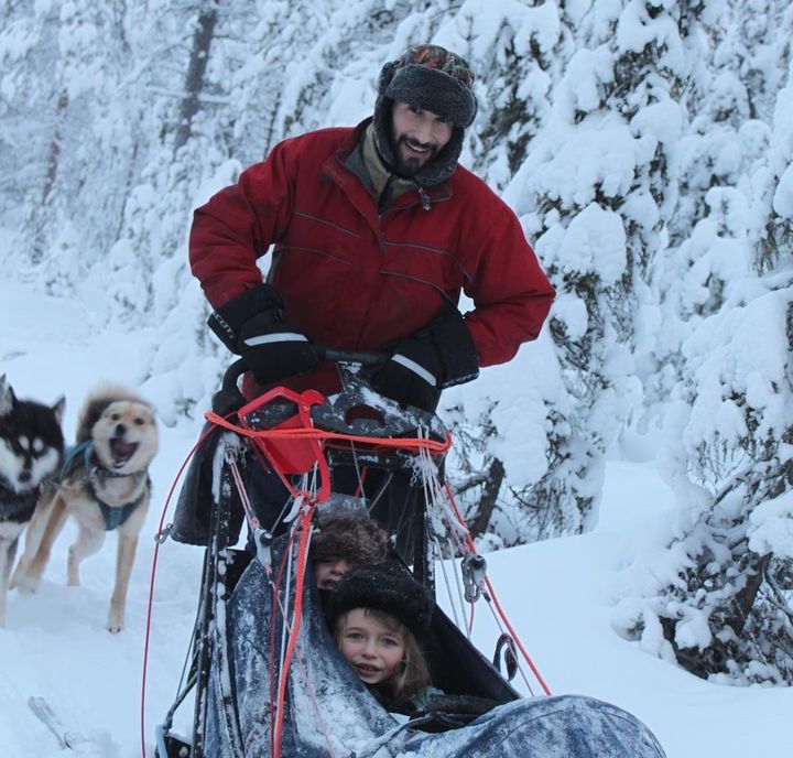 Stéphane à Autti, en Finlande " C'est le plus bel endroit du monde pour fêter Noël " (Photo DR)