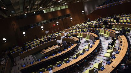 R&eacute;union &agrave; la 68e Assembl&eacute;e g&eacute;n&eacute;rale des Nations unies, le 26 septembre 2013 &agrave; New York.&nbsp; (ERIC THAYER / REUTERS)