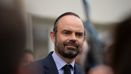 Édouard Phillipe, le 11 février près de Tours.&nbsp; (GUILLAUME SOUVANT / AFP)