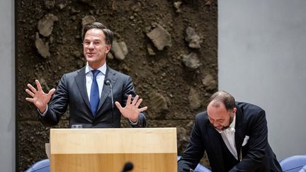 Le Premier ministre des Pays-Bas, Mark Rutte, le 1er décembre 2021 à La Haye (Pays-Bas). (SEM VAN DER WAL / ANP)