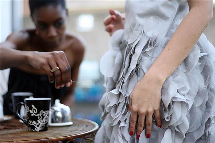 Dans l'atelier de la couturière Fatimata Sy 
 (Fatimata SY)