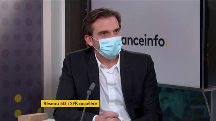 Gregory Rabuel, le directeur général de SFR, était l'invité éco du lundi 23 novembre 2020. (FRANCEINFO / RADIOFRANCE)