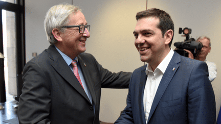 Jean-Claude Juncker et Alexis Tsipras.