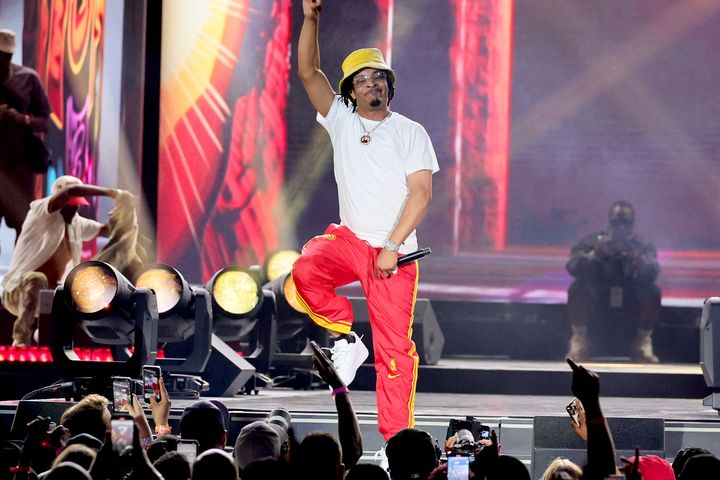 T.I. se produit sur scène lors du Hip Hop 50 Live au Yankee Stadium le 11 août 2023 à New York. (THEO WARGO / GETTY IMAGES NORTH AMERICA)