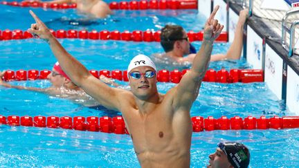 &nbsp; (Florent Manaudou est devenu champion du monde du 50 mètres papillon. C'est son premier titre mondial en individuel © Reuters Michael / Dalder)