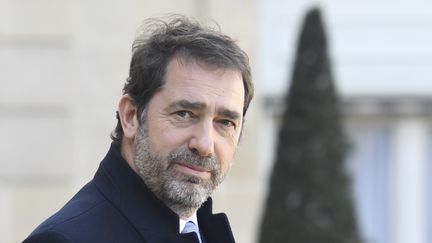 Le ministre de l'Intérieur, Christophe Castaner, dans la cour de l'Elysée, à Paris, le 11 mars 2019. (BERTRAND GUAY / AFP)