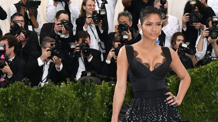 La chanteuse Cassie lors d'un événement au Metropolitan Museum of Art à New York, le 1er mai 2017. (ROB LATOUR / SHUTTERSTOCK / SIPA)