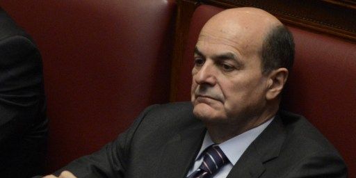 Pier Luigi Bersani, le leader du Parti Démocrate, le 15 mars 2013 à l'Assemblée nationale italienne (AFP)