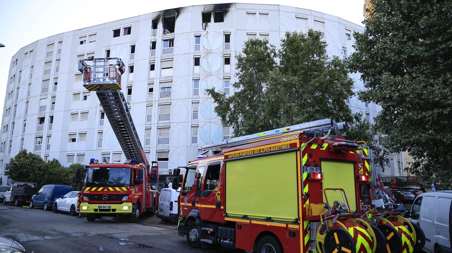 Incendie criminel à Nice : l'appel des sapeurs-pompiers à 