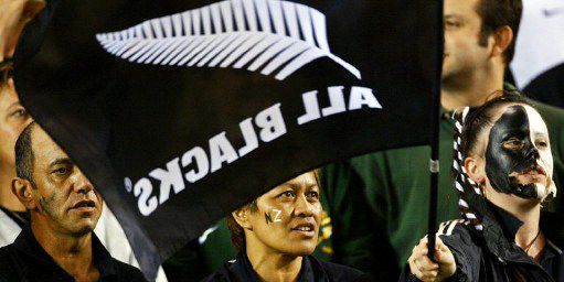 La fougère argentée des All Blacks (GREG WOOD / AFP)